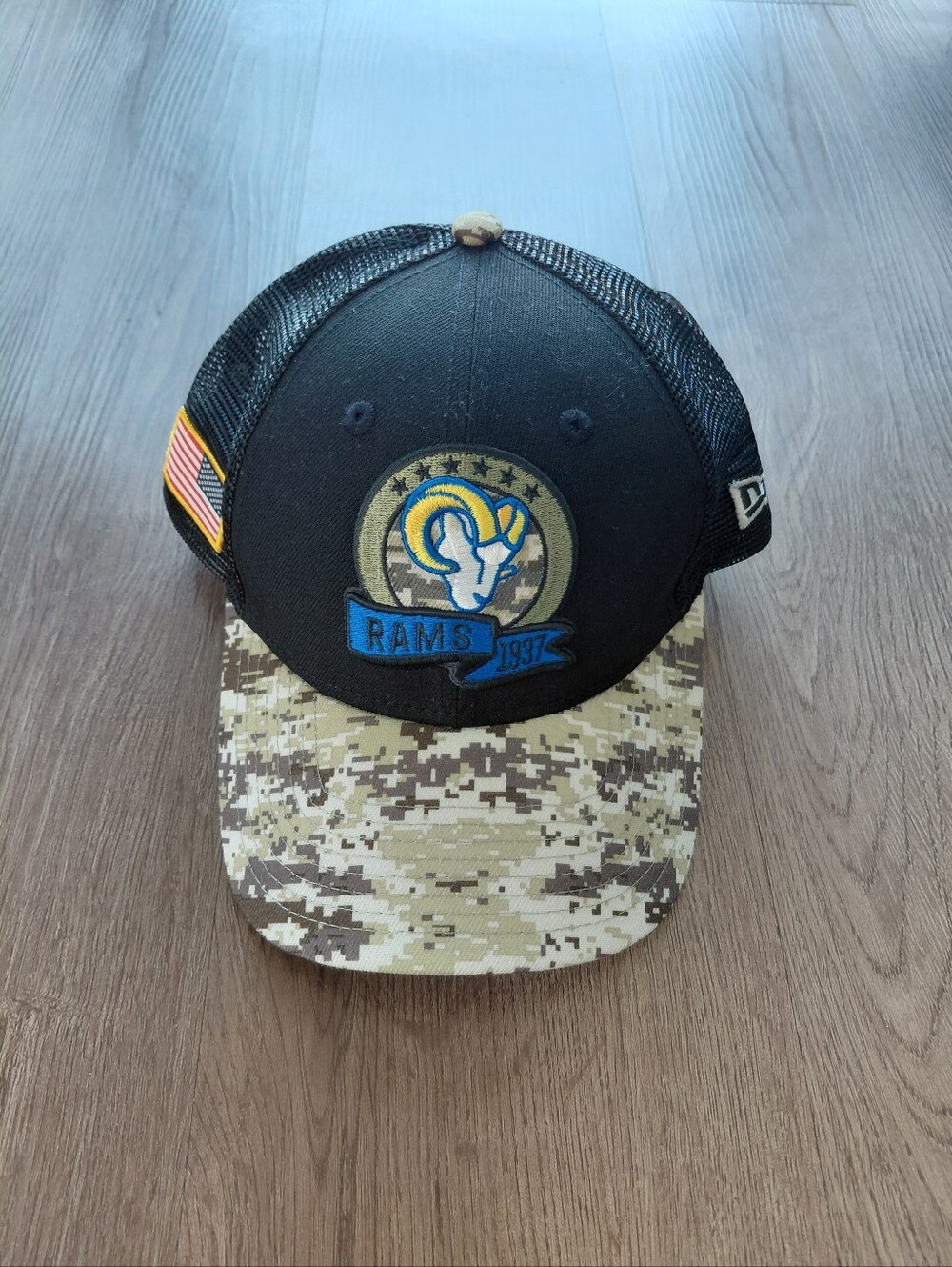 NewEra Los Angeles Rams Salute to Service Adjustable Hat